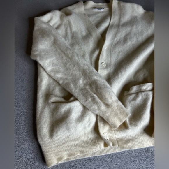 Vintage Moores  Button Up Cardigan Finest Cashmere Size 46 - Picture 8 of 16
